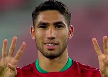 أشرف حكيمي يهدي هدفه أمام بوركينا فاسو لـ إريكسن ابق قوي ا
