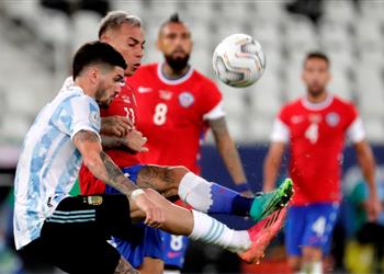 فيديو فارجاس يسجل هدف تعادل تشيلي أمام الأرجنتين