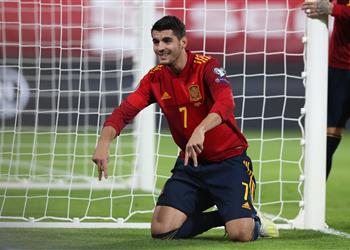 فيديو موراتا يسجل هدف إسبانيا الأول أمام بولندا