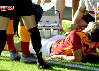 فيديو إصابة قوية لـ مصطفى محمد في ودية جالطة سراي وبوخارست ويغادر الملعب