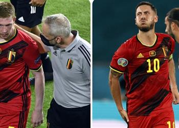 مدرب بلجيكا يعلق على إصابتي دي بروين وهازارد أمام البرتغال