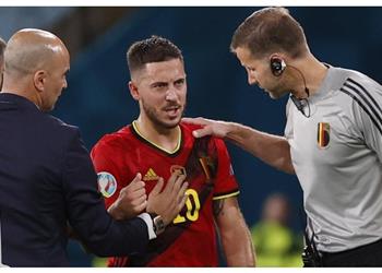 هازارد عن إصابته أمام البرتغال أشعر بشيء ما وسأظل مع المنتخب