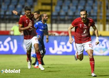 فيديو علي معلول يسجل هدف الأهلي الثالث أمام سموحة