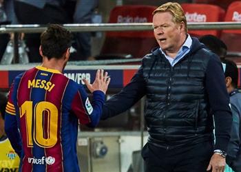 كومان أنا هاديء للغاية بشأن مصير ميسي مع برشلونة