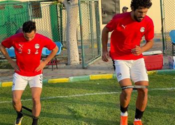 صور منتخب مصر يواصل تدريباته استعداد ا لأولمبياد طوكيو وانضمام ثنائي الأهلي اليوم