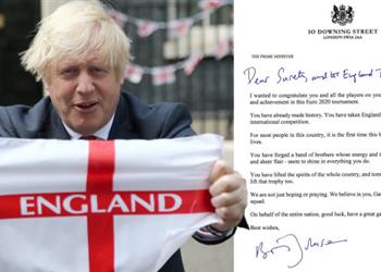 رئيس وزراء بريطانيا لـ منتخب إنجلترا قبل نهائي يورو نؤمن بكم