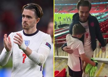 فيديو تصرف رائع من جريليش مع طفل بعد خسارة إنجلترا في نهائي يورو 2020