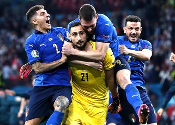 دوناروما لم أدرك أن إيطاليا حسمت لقب يورو بعد التصدي لضربة جزاء ساكا