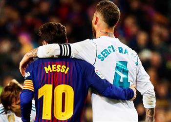 راموس يشجع انضمام ميسي إلى باريس سان جيرمان أحب أن أحاط بأفضل اللاعبين