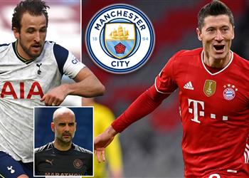 ديلي ميل مانشستر سيتي يراقب ليفاندوفسكي كبديل لصفقة هاري كين