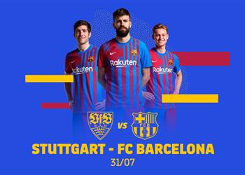 برشلونة ي علن مواجهة شتوتجارت ودي ا استعداد ا للموسم الجديد