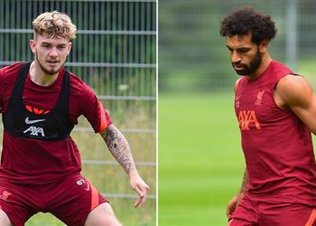 مدرب ليفربول محمد صلاح أعطى هارفي إليوت درس ا في معسكر النمسا