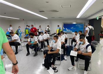 صور وصول بعثتي منتخب مصر لليد والملاكمة إلى طوكيو