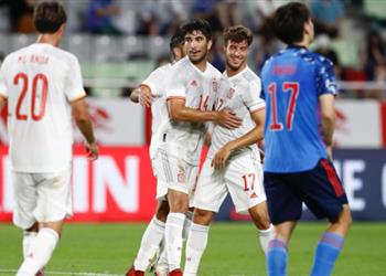 منافس مصر فيديو إسبانيا تتعادل مع اليابان ودي ا استعداد ا لـ أولمبياد طوكيو