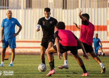 مران الزمالك انتظام أشرف بن شرقي وعبد الله جمعة يواصل التأهيل
