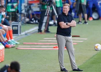 كومان يشيد بشباب برشلونة بعد الانتصار برباعية على خيمناستيك