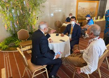 صور وزير الرياضة يلتقي رئيس الاتحاد الدولي لليد على هامش افتتاح أولمبياد طوكيو