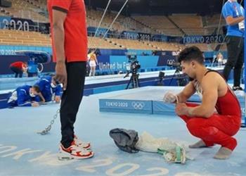 عمر العربي يحصد المركز الـ14 في الجمباز الفني ويقترب من وداع أولمبياد طوكيو