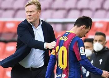 كومان قلق من إمكانية عدم لعب ميسي حتى عام 2022