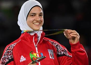 هداية ملاك تتأهل لدور ربع النهائي من منافسات التايكوندو بأولمبياد طوكيو