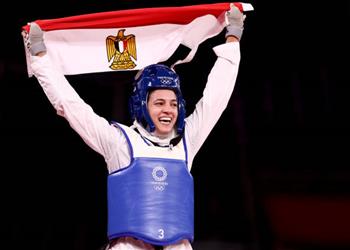 أول ميدالية مصرية هداية ملاك تحصد برونزية التايكوندو في أولمبياد طوكيو