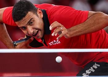 عمر عصر يخسر أمام الصيني ما لونج في منافسات تنس الطاولة ويودع أولمبياد طوكيو