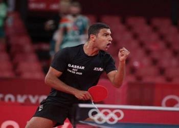 عمر عصر يحتل المركز الخامس في منافسات تنس الطاولة بأولمبياد طوكيو