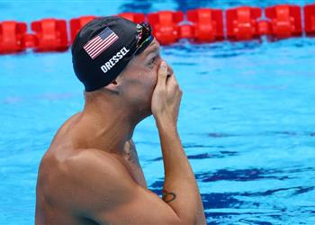 برقم قياسي جديد الأمريكي دريسل يفوز بالميدالية الذهبية الثانية في السباحة بـ أولمبياد طوكيو