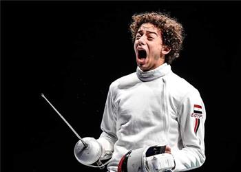 بطل السلاح محمد السيد لـ بطولات سعيد بما قدمته في الأولمبياد واحتفلت مثل رونالدو لأنني أعشقه