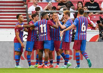 فيديو ديمير يسجل هدف برشلونة الثاني أمام شوتجارت