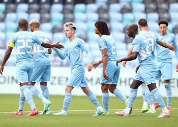 فيديو محرز يتألق ومانشستر سيتي يكتسح بارنسلي برباعية ودي ا