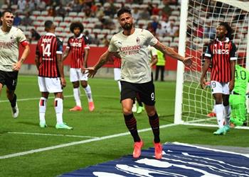 فيديو بعد 5 دقائق من مشاركته جيرو يسجل هدفه الأول مع ميلان أمام نيس