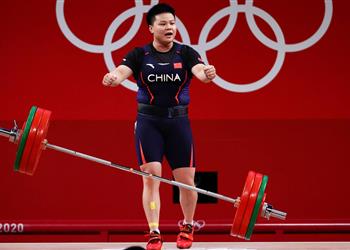 الصينية وانج تحرز ذهبية رفع الأثقال لوزن 87 كج في أولمبياد طوكيو