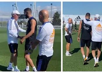بنزيما يعود إلى تدريبات ريال مدريد بعد التعافي من فيروس كورونا
