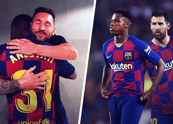 فاتي لـ ميسي بعد رحيله عن برشلونة محظوظ للعبي معك سأظل ممتن ا لك