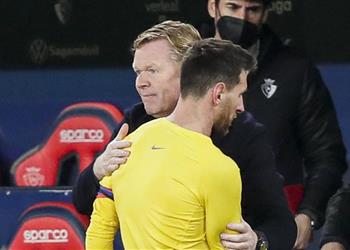 سبورت توضح رد فعل كومان تجاه رحيل ميسي عن برشلونة