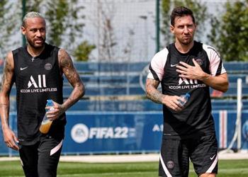 صور ثنائية ميسي ونيمار تعود في تدريبات باريس سان جيرمان