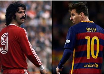 ميسي يودع جيرد مولر تركنا أسطورة كرة القدم