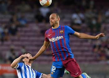 فيديو برايثوايت يسجل هدف برشلونة الثاني أمام ريال سوسيداد