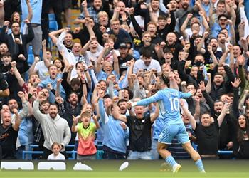 فيديو جريليش يكرر رقم ا غائب ا م نذ 7 سنوات بعد هدفه الأول مع مانشستر سيتي