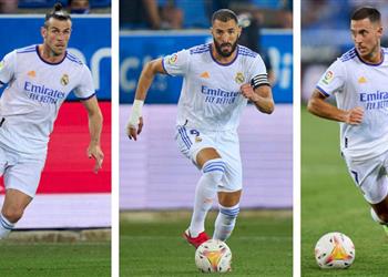 تشكيل ريال مدريد ضد ليفانتي في الدوري الإسباني هازارد وبيل يجاوران بنزيما في الهجوم