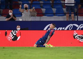 فيديو مارتي يسجل هدف تعادل ليفانتي مع ريال مدريد في الدوري الإسباني