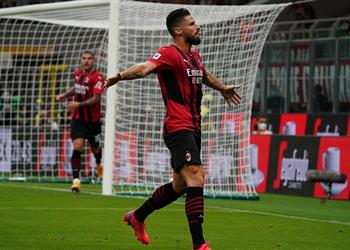 فيديو جيرو يقود ميلان للفوز برباعية على كالياري في الدوري الإيطالي