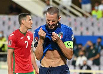 بونوتشي أردنا الفوز مجدد ا بعد التتويج باليورو لكن حارس بلغاريا كان رائع ا