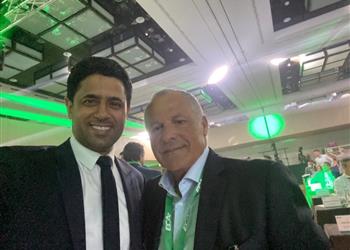 هاني أبوريدة في فيينا لحضور اجتماعات رابطة الأندية الأوروبية