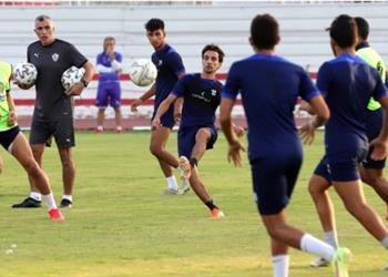 مران الزمالك تألق رباعي الفريق وتأهيل أوباما استعداد ا لمباراة أسوان في كأس مصر