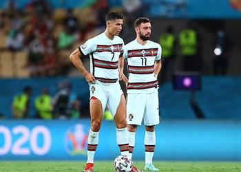 برونو فرنانديز مانشستر يونايتد مع كريستيانو رونالدو أقرب للفوز بالألقاب