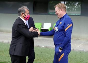 كومان علاقتي جيدة مع لابورتا وبرشلونة ي مكنه الفوز بدوري أبطال أوروبا في هذه الحالة