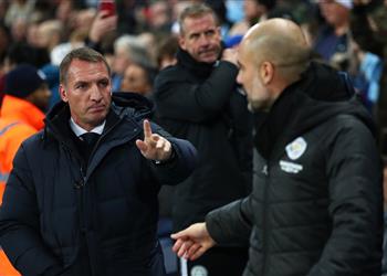 بريندان رودجرز قبل مواجهة مانشستر سيتي جوارديولا أفضل مدرب في العالم