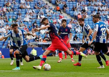 فيديو في ظهور جريزمان الأول أتلتيكو مدريد يخطف فوز ا قاتل ا أمام إسبانيول